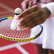 Badminton Racket and Shuttlecock