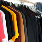 A sportswear stand in a department store