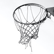 Netball players trying to take possession