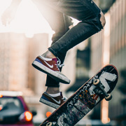 A skateboarder