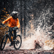 Mountain biker